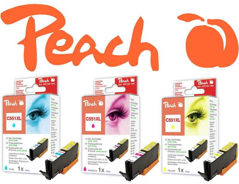 Peach CLi-551 Druckerpatronen